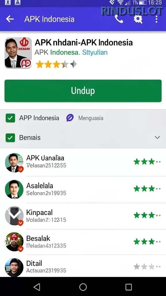 Cuplikan layar 7777W — aktivitas