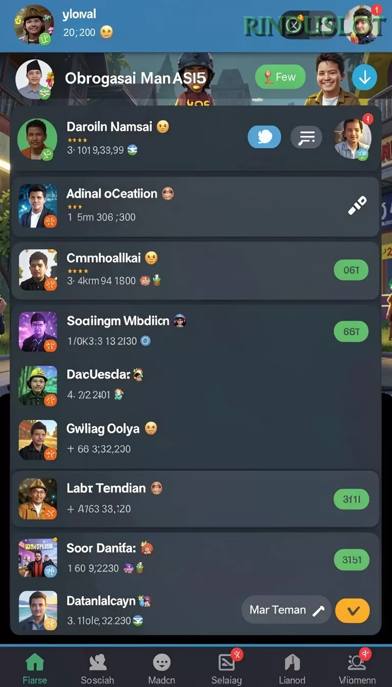 Cuplikan layar JNT777 — aktivitas